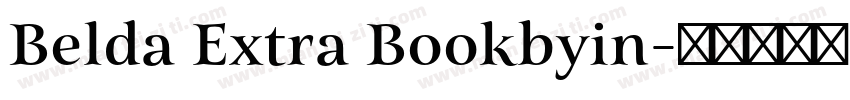 Belda Extra Bookbyin字体转换